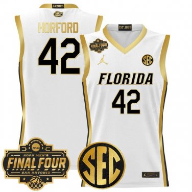 Florida Gators 2025 #42 Al Horford White Gold Swingman Player
