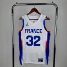 France Basketball #32 Victor Wembanyama White Swingman Player