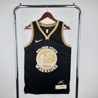 Golden State Warriors Basketball #30 Stephen Curry 2024 Swingman Black