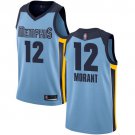 Grizzlies #12 Ja Morant Light Blue Swingman Statement Edition