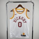 Hickory Pacers Basketball #0 Tyrese Haliburton White Swingman Player