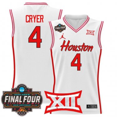 Houston Cougars 2025 #4  L.J. Cryer White Swingman Player