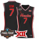 Houston Cougars 2025 #7 Milos Uzan Black Swingman Player