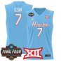 Houston Cougars 2025 #7 Milos Uzan Blue Swingman Player
