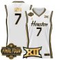 Houston Cougars 2025 #7 Milos Uzan White Gold Swingman Player