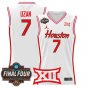 Houston Cougars 2025 #7 Milos Uzan White Swingman Player