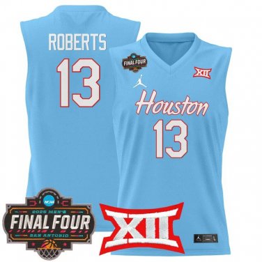 Houston Cougars 2025 #13 J'Wan Roberts Blue Swingman Player