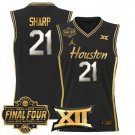 Houston Cougars 2025 #21 Emanuel Sharp Black Gold Swingman Player