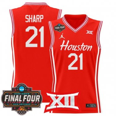 Houston Cougars 2025 #21 Emanuel Sharp Red Swingman Player