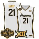 Houston Cougars 2025 #21 Emanuel Sharp White Gold Swingman Player