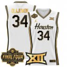 Houston Cougars 2025 #34 Hakeem Olajuwon White Gold Swingman Player