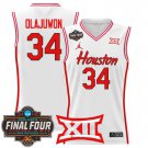 Houston Cougars 2025 #34 Hakeem Olajuwon White Swingman Player