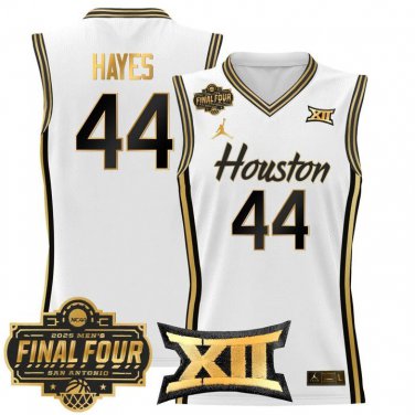 Houston Cougars 2025 #44 Elvin Hayes White Gold Swingman Player