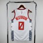 Houston Rockets Basketball #0 Russell Westbrook White Swingman Player