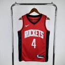 Houston Rockets Basketball #4 Jalen Green Red Swingman Player