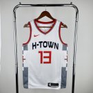 Houston Rockets Basketball #13 James Harden White Swingman Player