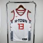 Houston Rockets Basketball #13 James Harden White Swingman Player