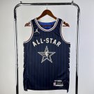 Indiana Pacers  Basketball #0 Tyrese Haliburton Navy All Star