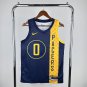 Indiana Pacers Basketball #0 Tyrese Haliburton Blue Swingman Player
