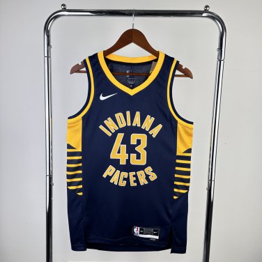 Indiana Pacers Basketball #43 Pascal Siakam Navy Swingman Player