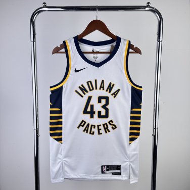Indiana Pacers Basketball #43 Pascal Siakam White Swingman Player