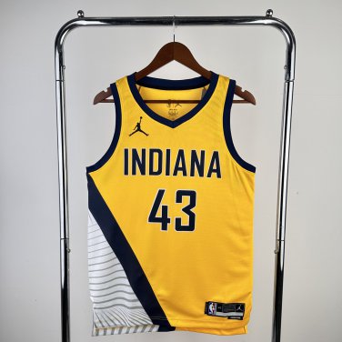 Indiana Pacers Basketball #43 Pascal Siakam Yellow Swingman Player