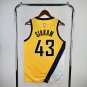 Indiana Pacers Basketball #43 Pascal Siakam Yellow Swingman Player