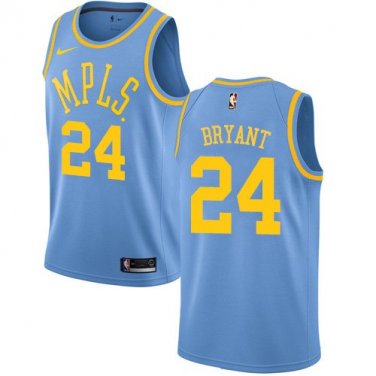 Lakers #24 Kobe Bryant Royal Blue Swingman Hardwood Classics