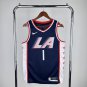 Los Angeles Clippers Basketball #1 James Harden Navy Swingman Player