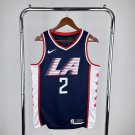 Los Angeles Clippers Basketball #2  Kawhi Leonard Navy Swingman Player