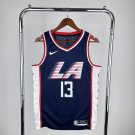 Los Angeles Clippers Basketball #13 Paul George Navy Swingman Player