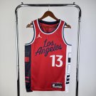 Los Angeles Clippers Basketball #13 Paul George Red Swingman Player