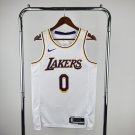 Los Angeles Lakers Basketball #0 Russell Westbrook 2024 Swingman White