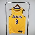 Los Angeles Lakers Basketball #9 James Jr. 2024 Swingman Yellow