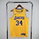 Los Angeles Lakers Basketball #34 Shaquille O'Neal Yellow Swingman Player
