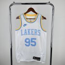 Los Angeles Lakers Basketball #95 Juan Toscano 2024 Swingman White