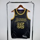Los Angeles Lakers Basketball #95 Juan Toscano Black Swingman Player