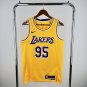 Los Angeles Lakers Basketball #95 Juan Toscano Yellow Swingman Player
