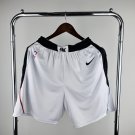 Los Angeles White Basketball Shorts