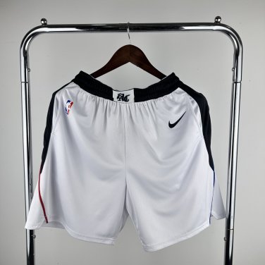 Los Angeles White Basketball Shorts