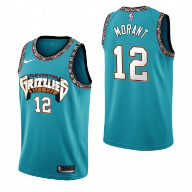 Memphis Grizzlies #12 Ja Morant Retro Hardwood Classics Stitched