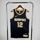 Memphis Grizzlies Basketball #12 Ja Morant Black 2024 Swingman