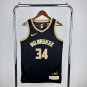 Milwaukee Bucks Basketball #34 Giannis Antetokounmpo Black 2024 Swingman Player