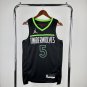 Minnesota Timberwolves Basketball #5 Anthony Edwards Black Swingman Player