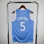 Minnesota Timberwolves Basketball #5 Anthony Edwards Sky Blue Swingman Player