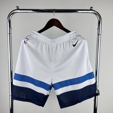 Minnesota Timberwolves White Basketball Shorts