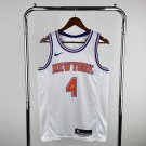 New York Knicks Basketball #4 Derrick Rose White Swingman Player