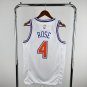 New York Knicks Basketball #4 Derrick Rose White Swingman Player