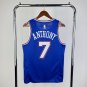 New York Knicks Basketball #7 Carmelo Anthony Blue Swingman Player