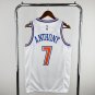 New York Knicks Basketball #7 Carmelo Anthony White Swingman Player